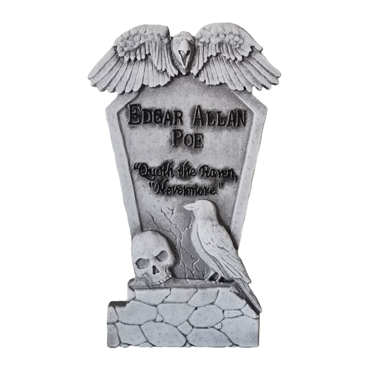 35" Gray Edgar Allan Poe Tombstone by Ashland®